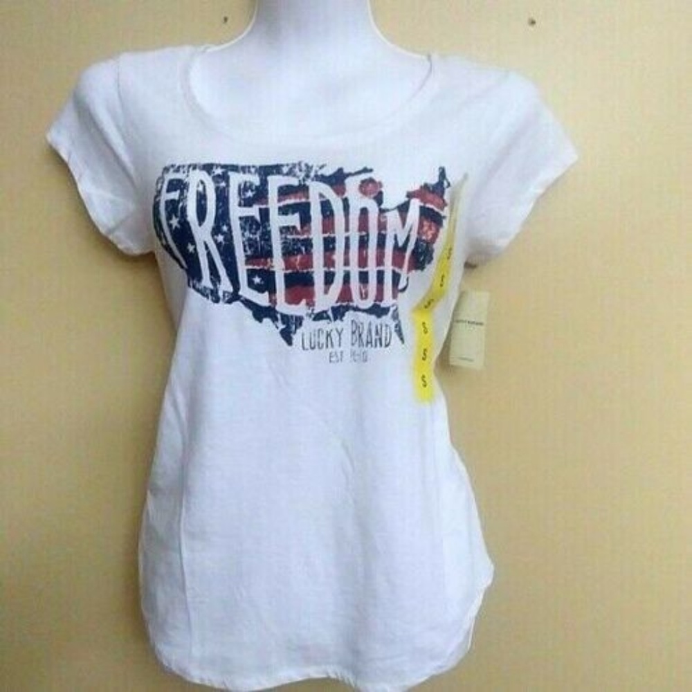 Lucky Brand Patriotic Top NWT